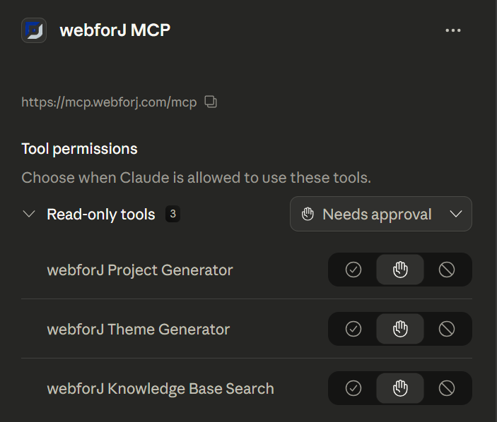 Claude: set tool permissions