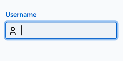 TextField with a user icon