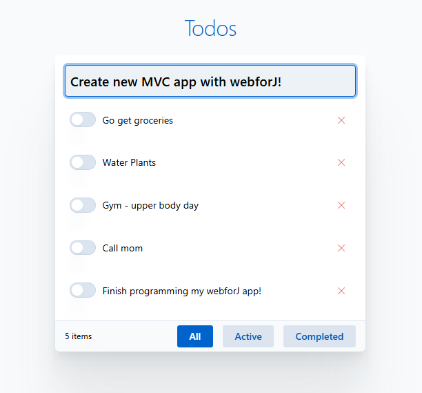 finished Todo App image